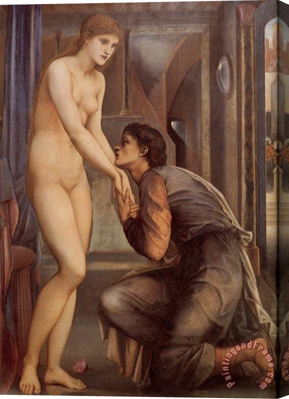 Edward Burne Jones Pygmalion And The Image IV &#173; The Soul Attains [detail] Stretched Canvas Print / Canvas Art